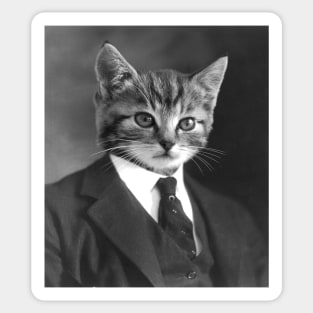 Gentleman Cat Sticker